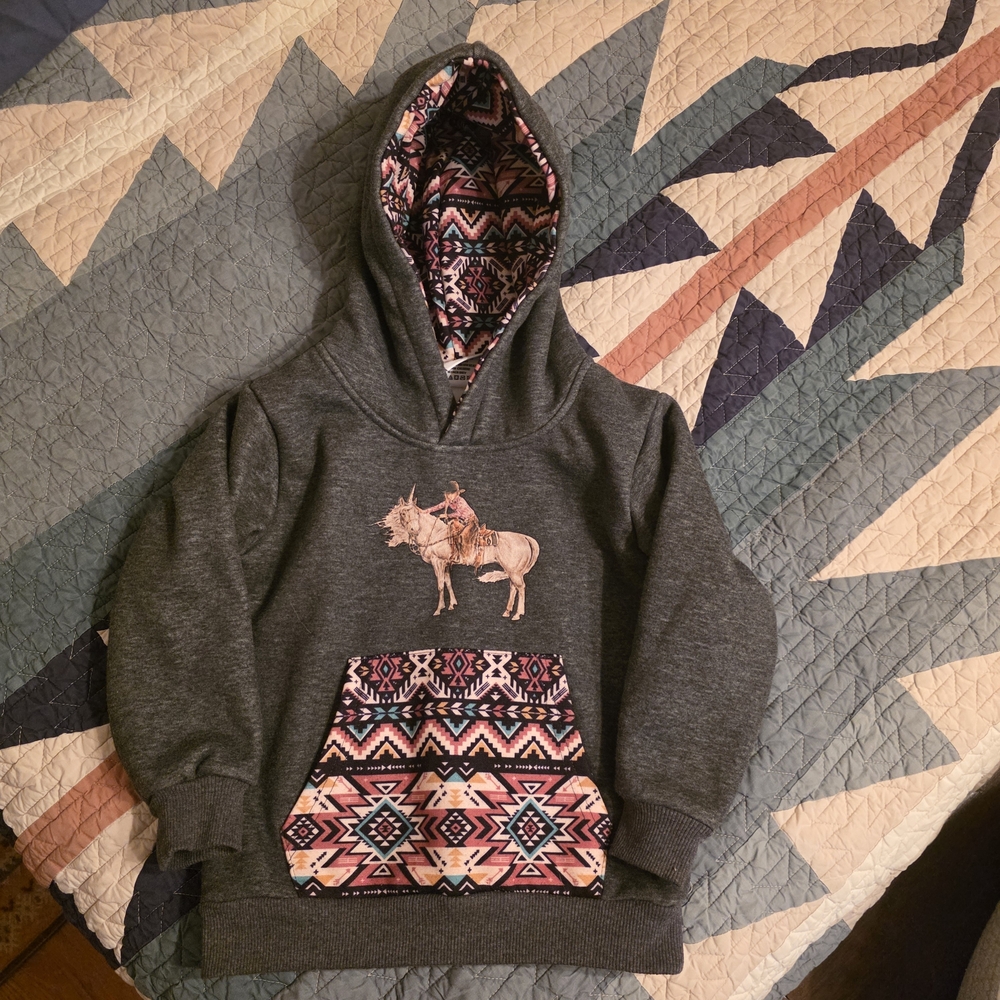 Cowkid Clothing Co. Aztec Hoodie - 3T